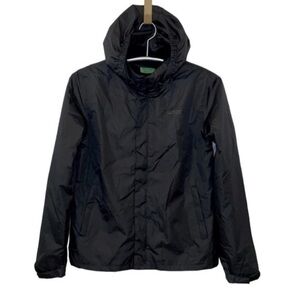 MOUNTAIN WAREHOUSE | NWT Full Zip Fleece Lined Hooded Windbreaker Black Jacket